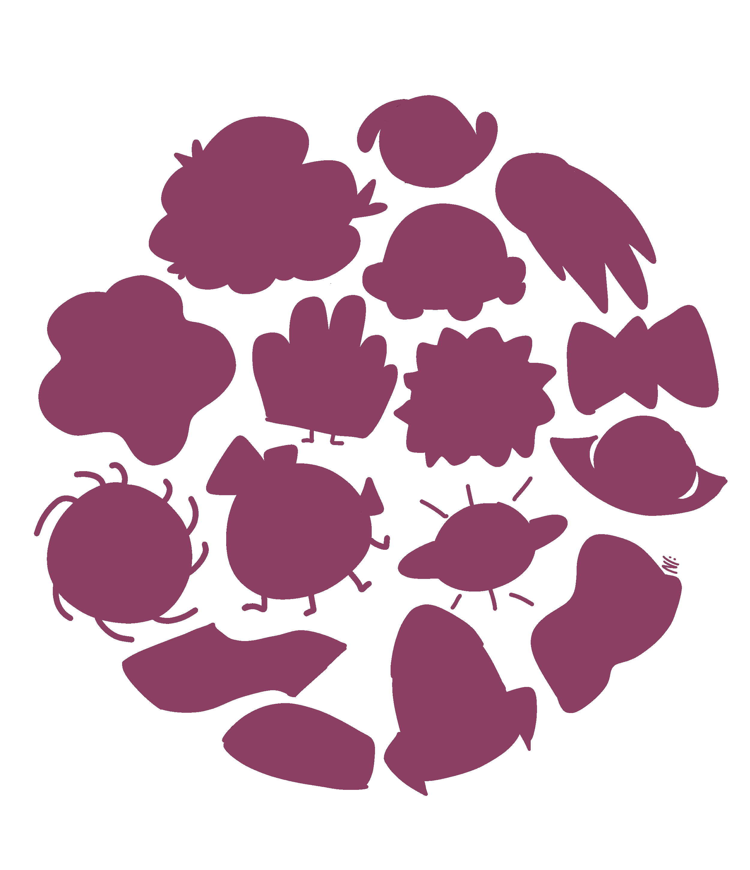 Cosmic personality elements visualization